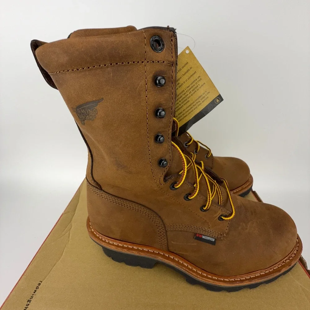 Red Wing 4420 LoggerMax Boots Mens 14D Steel Toe Waterproof Vibram NIB